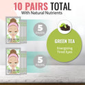 Look At Me Hydrating Hydro-gel Eye Patches, Green Tea |Pack of 2