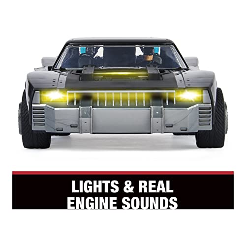 DC Comics, Batman Batmobile with 4” Batman Figure, Lights and Sounds, The Batman Movie Collectible, Kids Toys for Boys and Girls Ages 4 and up