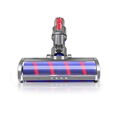 E.LUO cepillo para polvo de rodillo suave para cabeza de piso compatible con Dyson V7 V8 V10 V11 piezas de aspiradoras giratorias