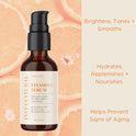 InstaNatural Vitamina C Serum con ácido hialurónico y Vit E – Fórmula natural y orgánica antiarrugas para la cara – círculo oscuro, línea fina y corrector de daños del sol – Restore & Boost Colágeno – 1 oz