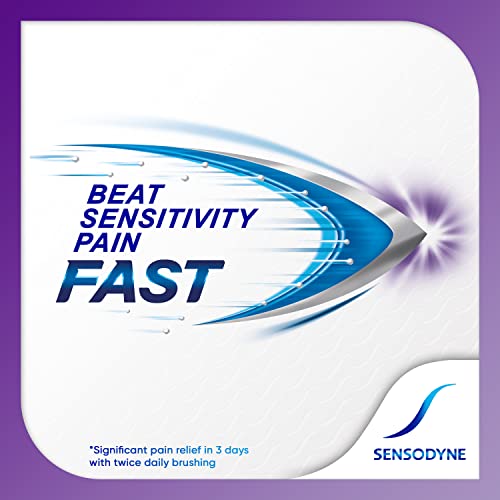 Sensodyne - Pasta de dientes de sensibilidad de alivio rápido para dientes sensibles