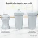 Re-Play Made in USA 10 oz tazas sin derrames para bebés, niños pequeños y niños | Hecho de jarras de leche recicladas ecológicas | Libre de BPA | Apto para lavavajillas | (3 unidades)