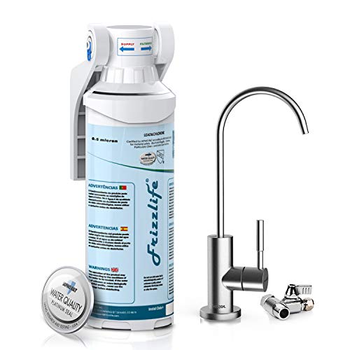 Frizzlife Sistema de acondicionador de agua para debajo del fregadero