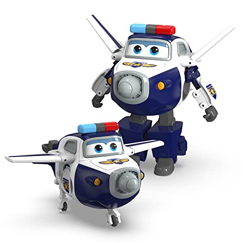 Super Wings - Figura de Juguete transformadora de Paul, avión, BOT, Escala de 5 Pulgadas