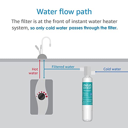 AQUACREST Water Filter Replacement for Insinkerator F-1000, Sub Zero 4204490, Aqua-Pure Easy Complete , 1 Pack by AQUACREST