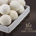 Handy Laundry Pelotas de lana secadoras – Suavizante de tela natural, reutilizable, reduce las arrugas de la ropa y ahorra tiempo de secado. La bola de secador grande es una mejor alternativa a las bolas de plástico y suavizante líquido.