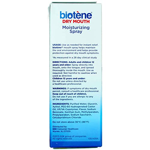 Biotene Mouth Spray, Gentle Mint, 1.5 Ounce Bottle Multi Packs