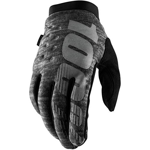 100% 2019 Brisker Colder Weather Gloves (SMALL) (HEATHER GREY)