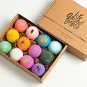 LifeAround2Angels Bath Bombs Gift Set 12 USA made Fizzies, Shea & Coco Butter Dry Skin Moisturize, Perfect for Bubble & Spa Bath. Handmade Birthday Mothers day Gifts idea For Her/Him, wife, girlfriend