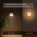 Luz de noche Eufy Lumi, adhesivas, luz LED blanca cálida, sensor de movimiento, para recámara, cuarto de baño, cocina, corredor, escaleras, eficiencia energética, compacta, pack por 3