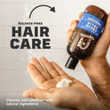 Dr. Squatch Shampoo + Conditioner Set - Eliminate Flakes, Dandruff, Dry Scalp, & Prevent Hair Loss - All Natural Formula for Men - Organic Tea Tree Oil & Peppermint - Manly Scents (8 + 12 oz)