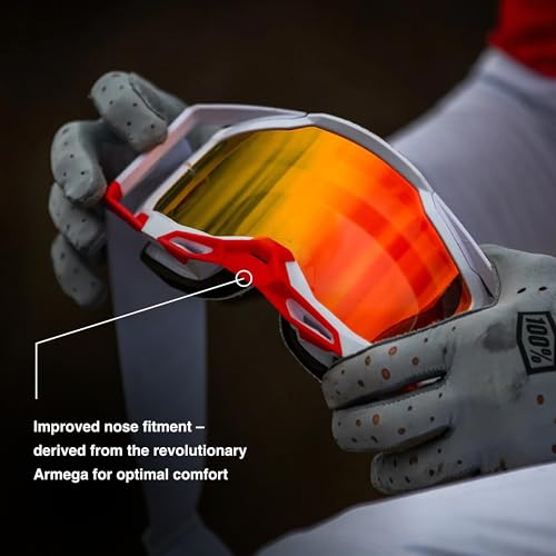 100% Racecraft 2 Premium Protective Sport Goggles with Nose Guard