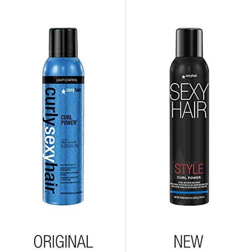 SexyHair Style Curl Power Curl Bounce Mousse, 8 oz
