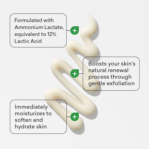 AmLactin Loción corporal hidratante diaria | Hidrata instantáneamente, alivia la rugosidad | Potente terapia de alfa-hidroxi exfolia suavemente | Suaviza la piel áspera y seca