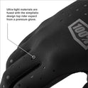 100% Cognito D3O Gloves (XX-LARGE) (BLACK/CHARCOAL)