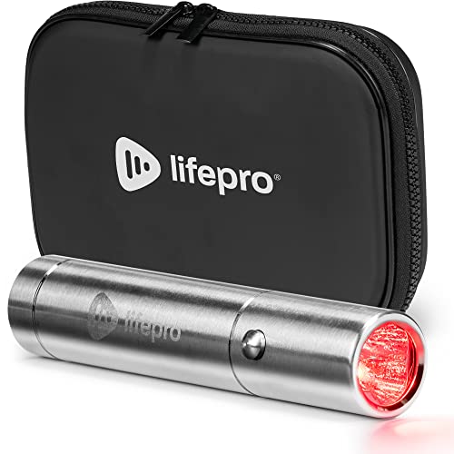 LifePro Terapia de luz infrarroja y roja para dolor articular y muscular. Dispositivo de terapia de luz roja para alivio del dolor. Terapia de luz infrarroja cercana para inflamación, uso facial y corporal, 3 longitudes de onda.