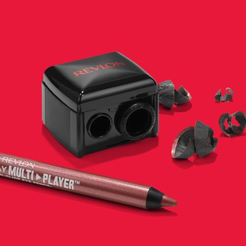 Revlon - Afilador de maquillaje para delineador de ojos, delineador de labios y mucho más. Afilador universal para todos los tamaños de lápices de madera y plástico
