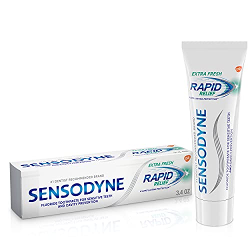 Sensodyne - Pasta de dientes de sensibilidad de alivio rápido para dientes sensibles