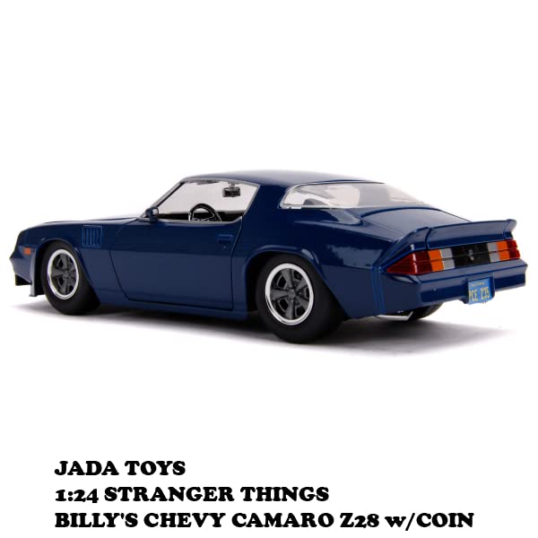Jada Toys Billy's Chevrolet Camaro Z28 Azul Oscuro con Coins Stranger Things (2016) TV Series 1/24 Diecast Model Car por Jada 31110