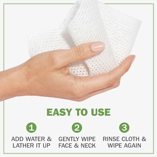 Olay 4-in-1 Fragrance & Soap Free Daily Facial Cloths for Sensitive Skin 33 Count, Packaging May Vary