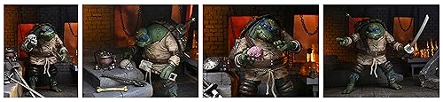 NECA Universal Monsters TMNT Figura de acción a Escala de 18 cm Ultimate Leonardo Jorobado