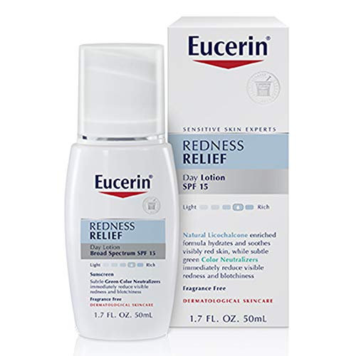 Home Comforts Eucerin Enrojecimiento Socorro Daily Perfecting Loción Amplio Espectro SPF 15 1,7 Onza