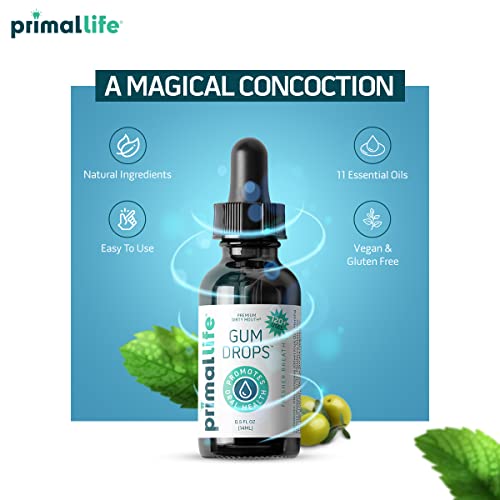 Natural Gum Serum, Organic Breath Freshener, Natural Mouthwash, Dirty Mouth Boost Gum Serum 0.5 Ounces - Made in the USA - Safe, Effective and All Natural