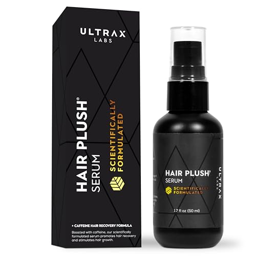 Ultrax Labs Hair Plush | Lush Caffeine Hair Loss Hair Growth Thickening Treatment Formula Serum