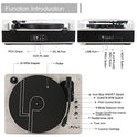 LP&No.1 Tocadiscos Bluetooth Tocadiscos con Altavoces Integrado