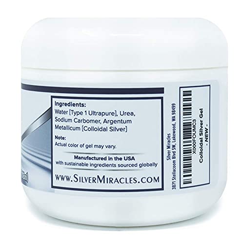 Silver Miracles - Gel de plata coloidal - 4 onzas