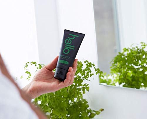 Hello Oral Care Activated charcoal + hemp sls free whitening toothpaste and black bpa-free toothbrush