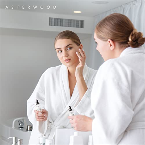Hyaluronic Acid Serum 8 oz - 100% Pure Organic HA - Anti Aging, Anti Wrinkle - Original Face Moisturizer for Dry Skin & Fine Lines - Leaves Skin Full & Plump - ASTERWOOD NATURALS - Pump Bottle