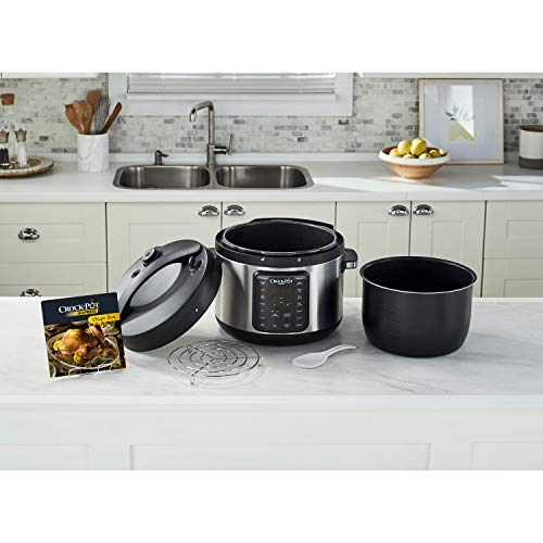 Crock-Pot 2097588 10-Qt. Express Crock Multi-Cooker with Easy Release Steam Dial, Quart, Stainless Steel