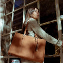ECOSUSI Bolsa para portátil de hasta 15.6 pulgadas para mujer, bolsa de oficina de gran capacidad con compartimentos de 3 capas