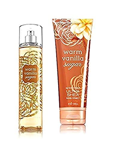 Bath & Body Works ~ Signature Collection ~ Warm Vanilla Sugar~ Gift Set~ Fine Fragrance Mist & Ultra Shea Body Cream