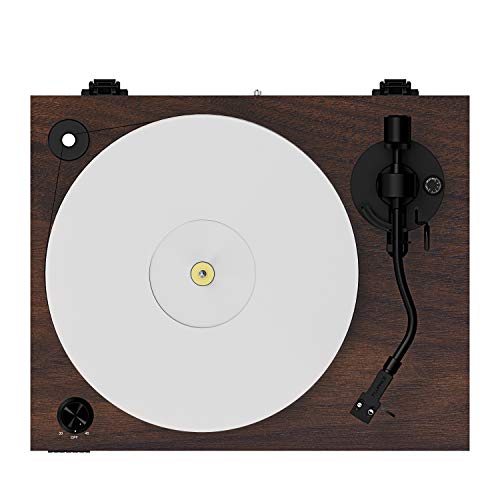 Fluance RT85 Reference High Fidelity Vinyl Turntable Record Player with Ortofon 2M Blue Cartridge, Acrylic Platter, Speed Control Motor, Solid Wood Plinth, Vibration Isolation Feet - Walnut