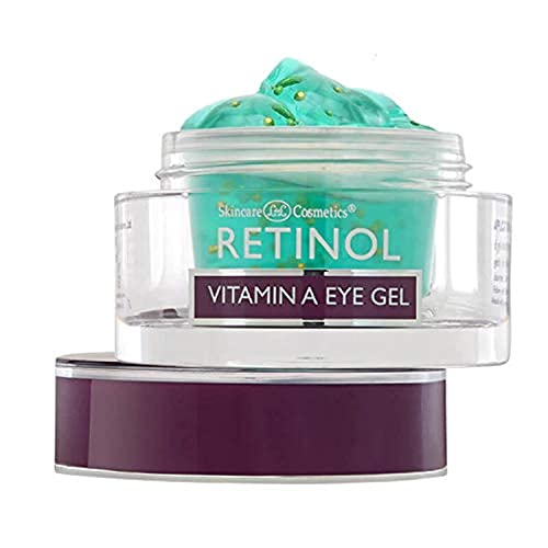 Retinol Vitamin A Eye Gel – Anti-Wrinkle Treatment Minimizes Signs of Aging, Puffiness & Dark Circles Around Eyes – Extra Boost of Retinol From Micro-Beads Restores Tone & Elasticity to Eye Area