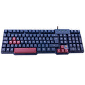 Mars Gaming MKBC - Teclado (Estándar, Alámbrico, USB, Interruptor de membrana, QWERTY, Negro, Granate)