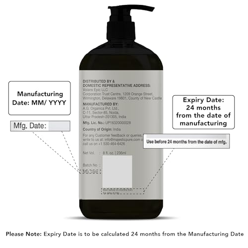 Grapeseed Oil from Majestic Pure, 100% Pure & Natural Massage and Carrier oil, 16 fl oz