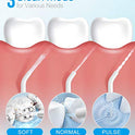 Nicefeel 300ML Portable and USB Rechargeable Oral Irrigator for Travel IPX7 Waterproof Water Flossing with 4 Jet Tips for Home