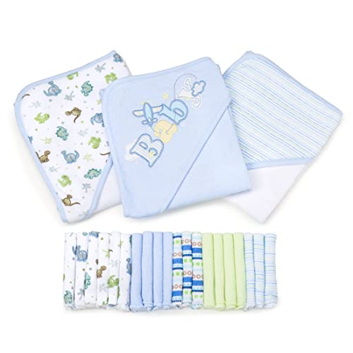 Spasilk 23-Piece Essential Baby Bath Gift Set, Pink