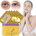 24k Gold Eye Mask, Collagen Eye Mask Pads, Dark Circle Eye Treatment, Under Eye Mask Gold, Under Eye Patches, Hydrogel Eye Patch, Eye Gel Mask(30 Pairs)