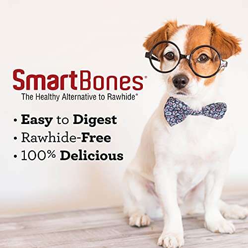 Smartbones Smart Twist palitos con Mantequilla de maní 190 Unidades, masticables sin Piel para Perros, SBTT-02943
