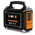 MARBERO - Generadores solares portátiles de 100 W, 45000 mAh, fuente de alimentación de batería de camping con salida de CA de 110 V, 2 puertos CC, 4 puertos USB, LED para CPAP al aire última intervensión, camping, viajes, caza, apagón de emergencia