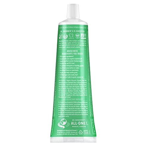 Dr. Bronner’s - All-One Toothpaste, Spearmint (5 oz, 3-Pack)