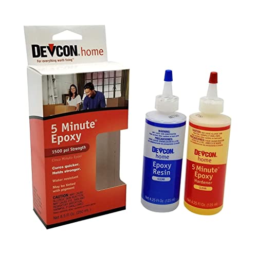 Epoxy Devcon De 5 Minutos 2 Botellitas De 4.5Oz