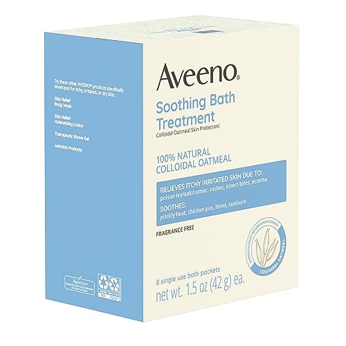 Aveeno Soothing Bath Treatment, 8 Count, net wt. 1.5oz.