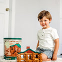 Lincoln Logs 100th Anniversary Set de construcción de lata