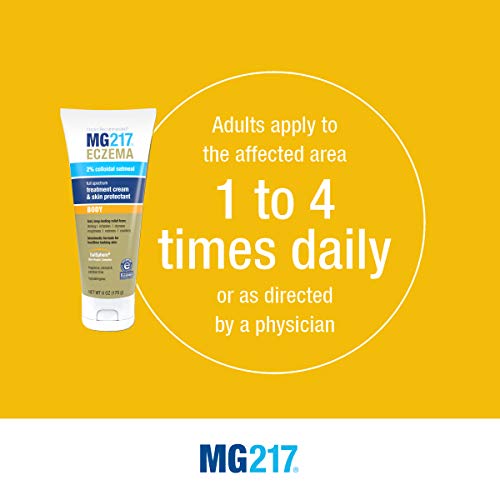 MG217 Crema hidratante eczema con harina de avena coloidal al 2%, medicada para eccema, erupción cutánea y dermatitis