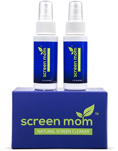 Screen Cleaner Kit - Best for Laptop, iPad, Eyeglass, LED, LCD, TV - Includes 2-2oz Spray Bottles and 3 Premium Purple Microfiber Cloths - Great for Travel, Smartphone, Touchscreen, Kindle, Sunglass